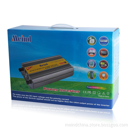 1000W Modified Sine Wave Built-In Charger DC to AC Power Inverter with Universal Socket